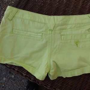 Volcom lime green shorts
